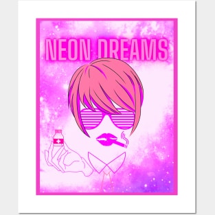 Neon Dreams Posters and Art